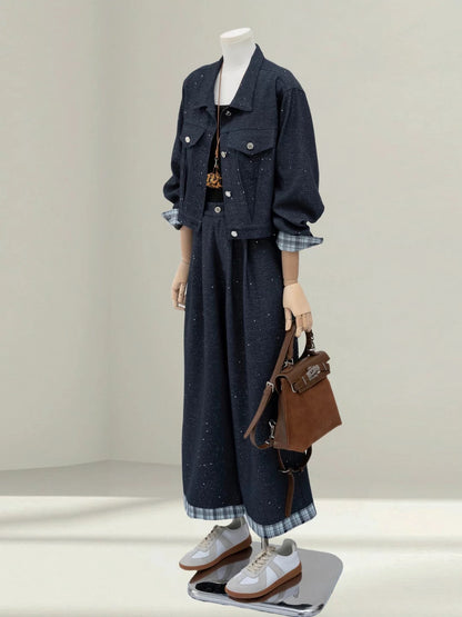 H1619 Denim Suit