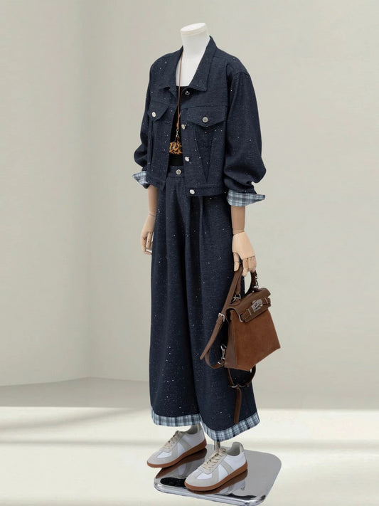 H1619 Denim Suit