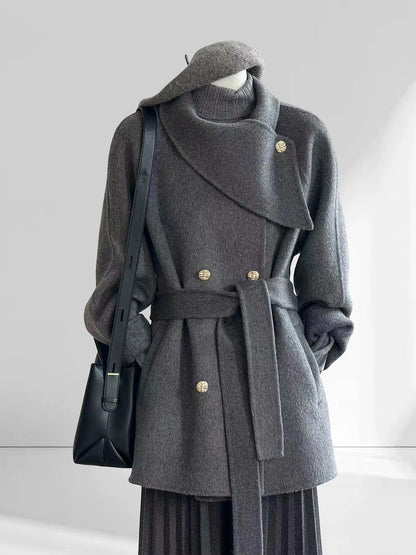 H1684 Women's Wool Coat