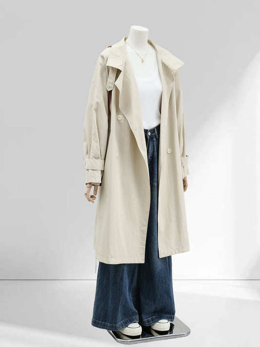 H1689 Long Trench Coat