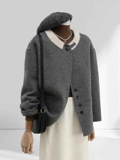 H1701 Short Wool Coat