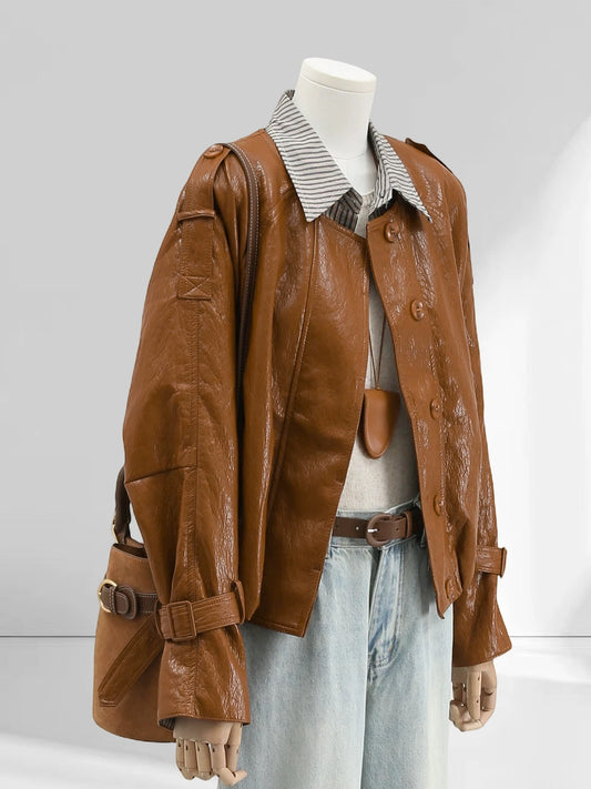H1838 Women's Leather Jacket