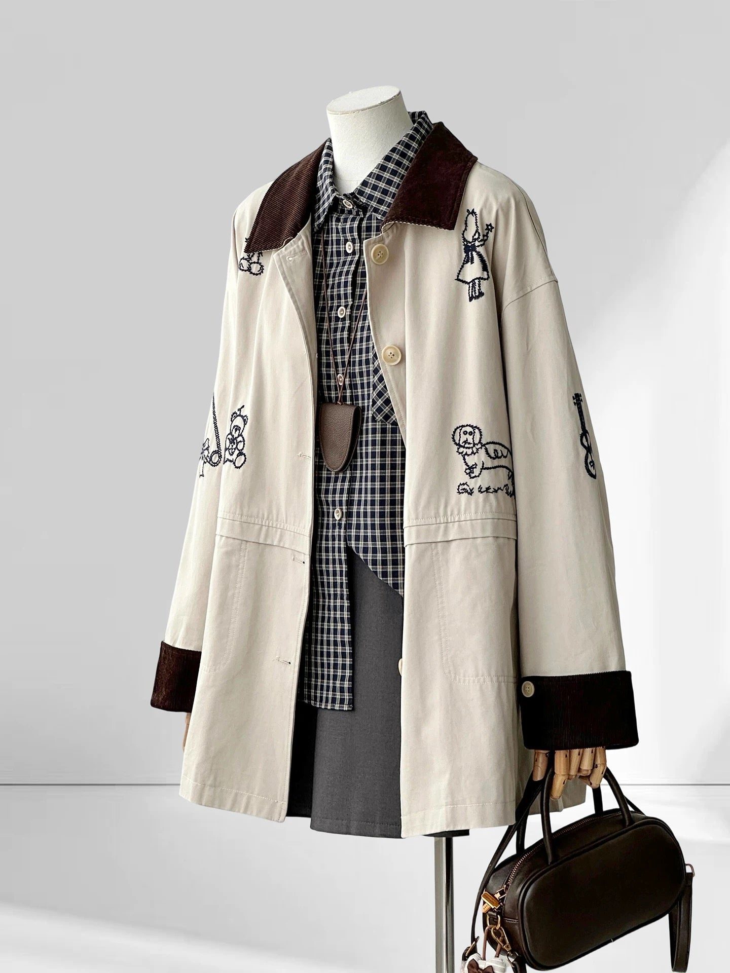 H1848 Casual Trench Coat
