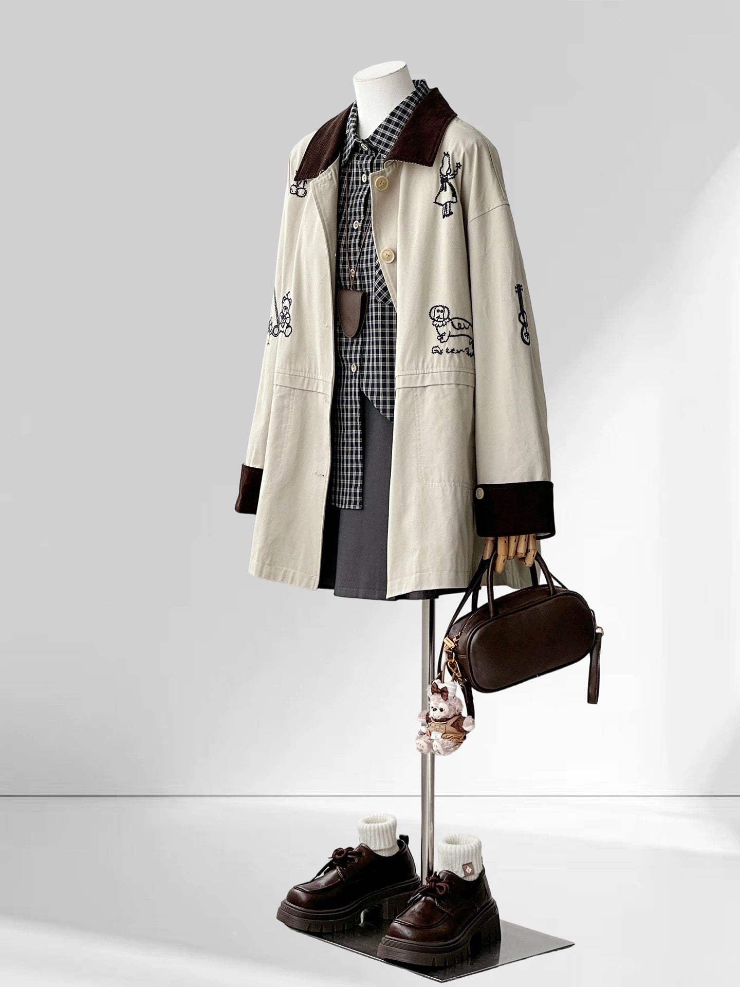 H1848 Casual Trench Coat