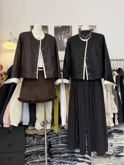 H1953 Women's Leather Jacket