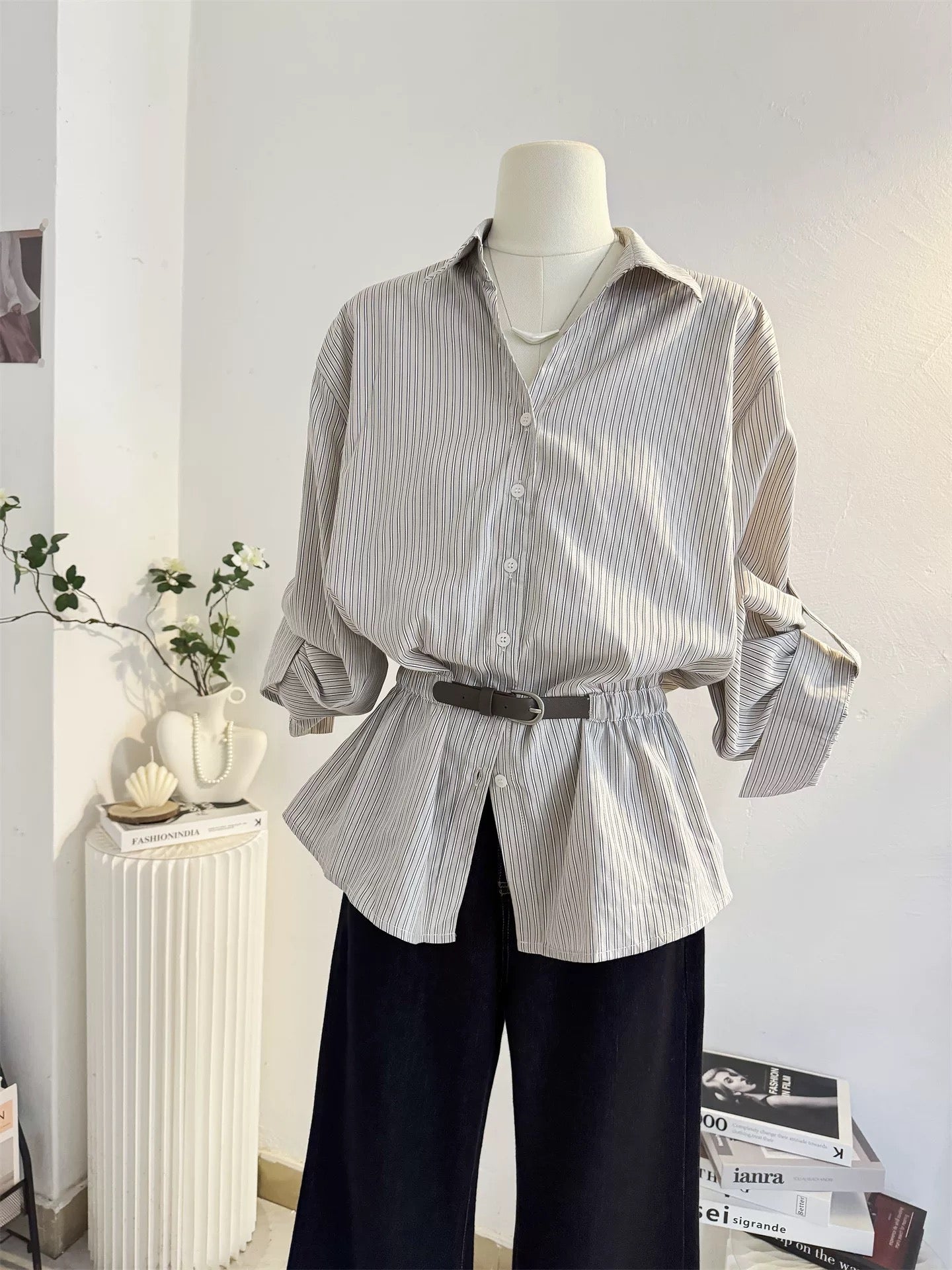 H2044 Striped Shirt