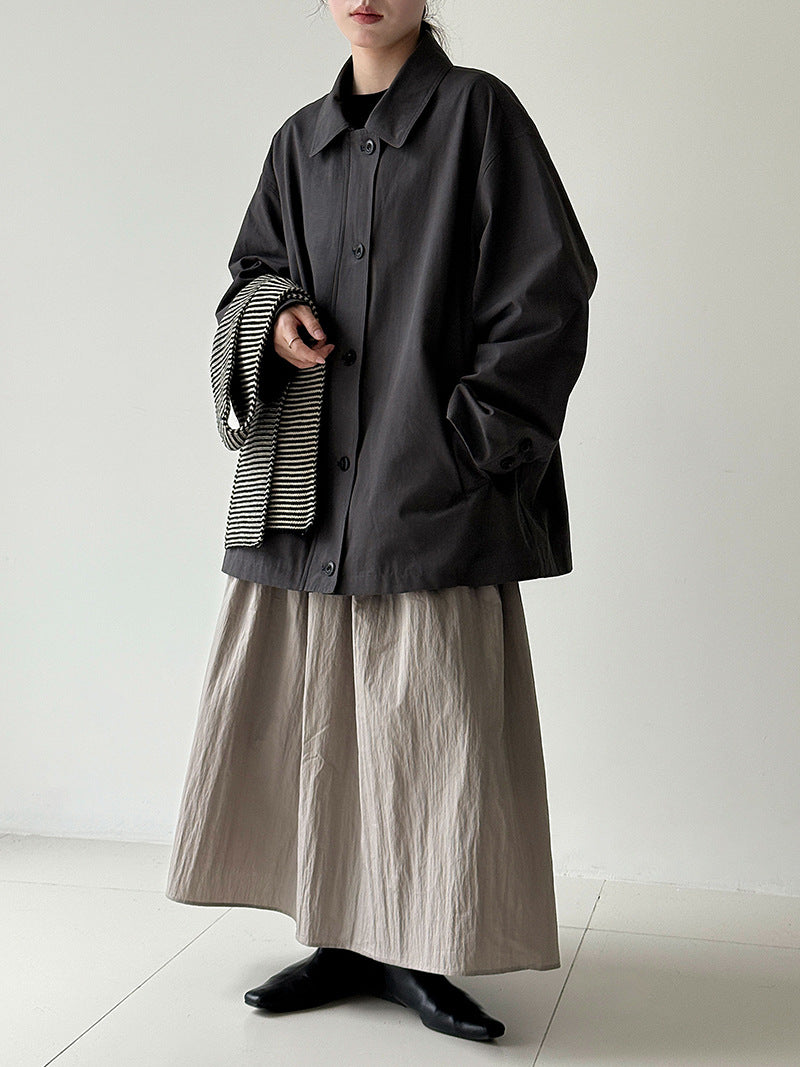 H2943 stylish trench coat