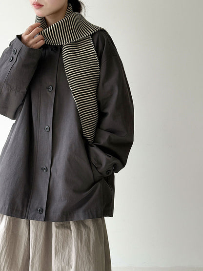 H2937 stylish trench coat
