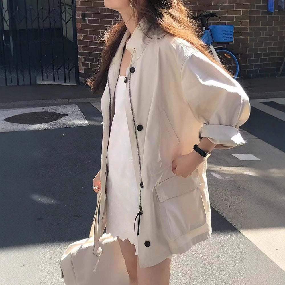 H2966 stylish trench coat