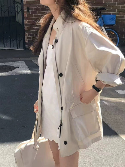 H2947 stylish trench coat