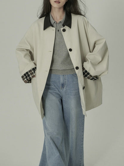 H2952 stylish trench coat
