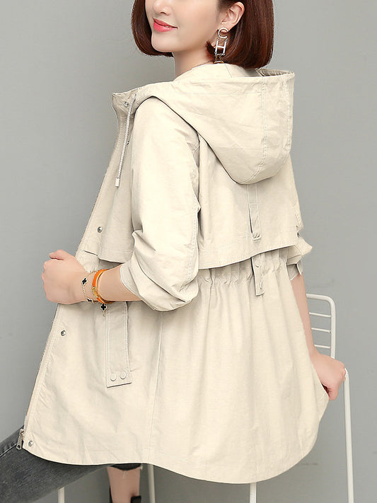 H2961 stylish trench coat