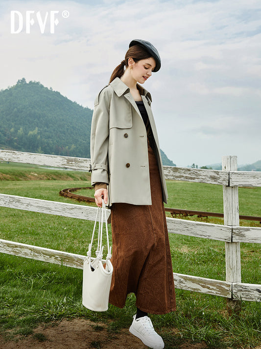 H2985 Women's trench coat