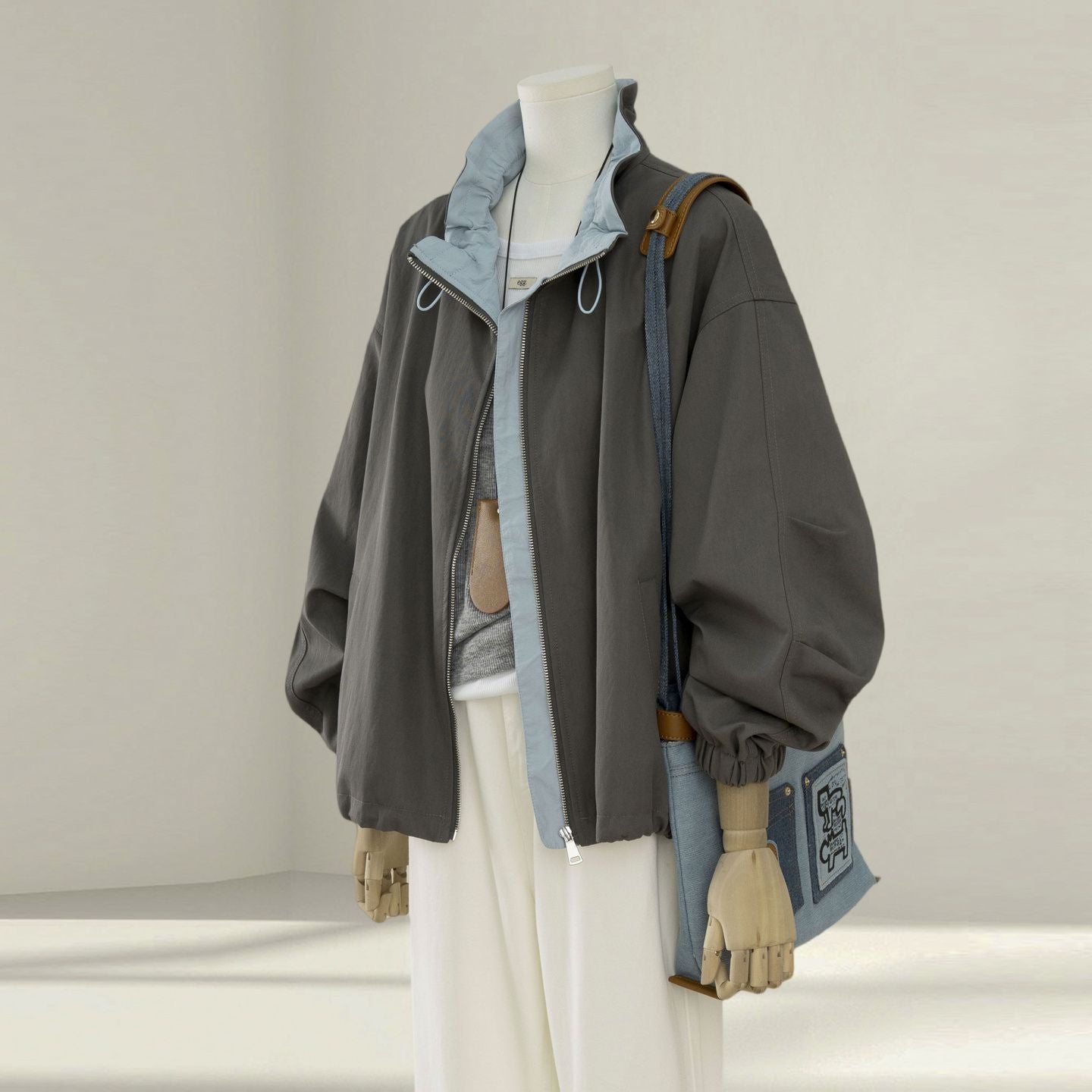 H3006 stylish trench coat