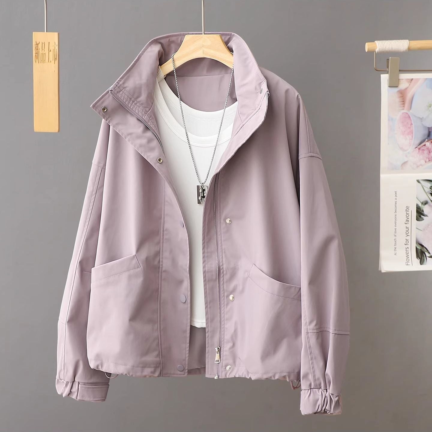 H3012 stylish trench coat