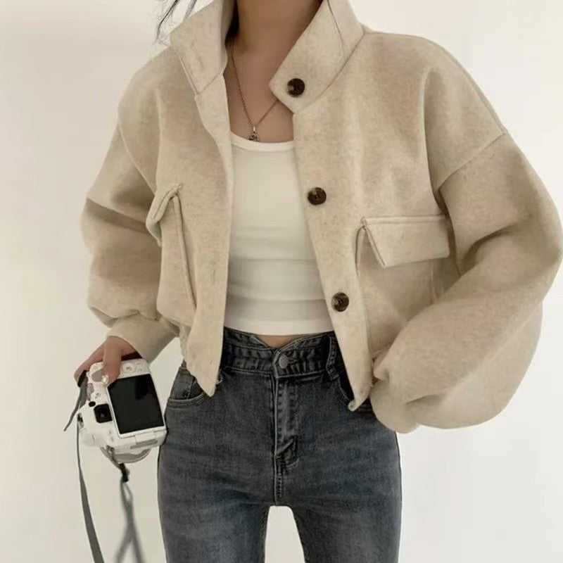 H3037 Korean style trench coat