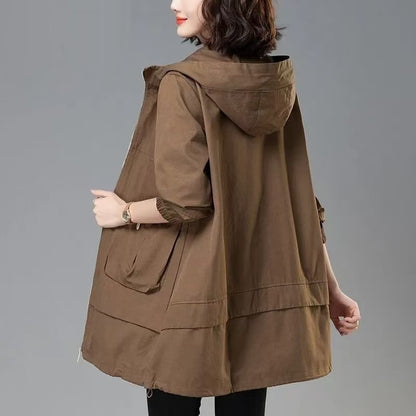 H3045 Korean style trench coat