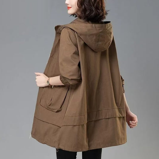 H3045 Korean style trench coat