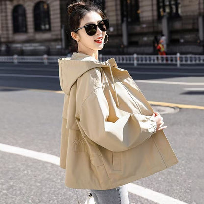 H3055 Casual trench coat