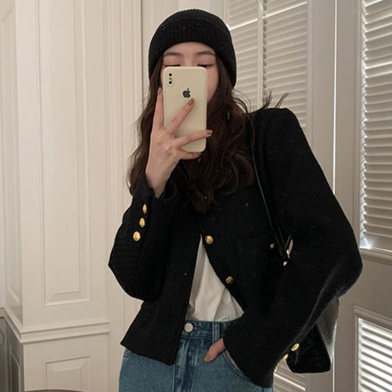 H3087 suit collar trench coat