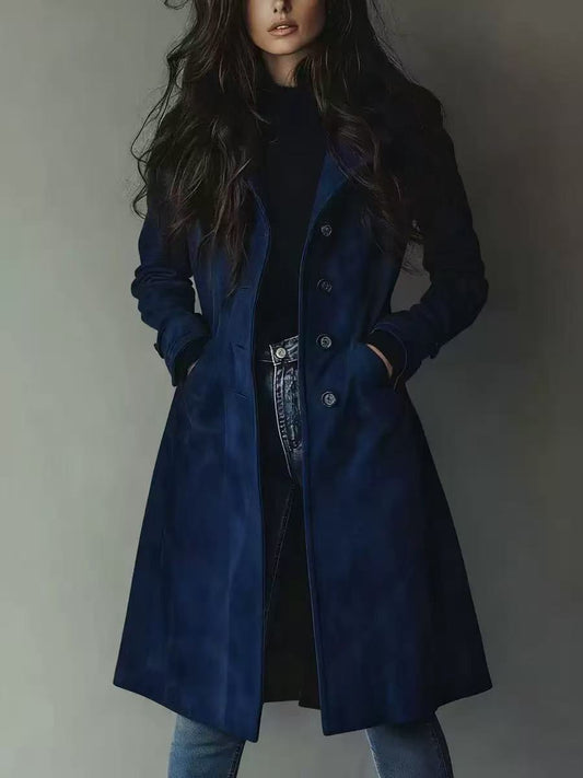 H3099 Leather trench coat
