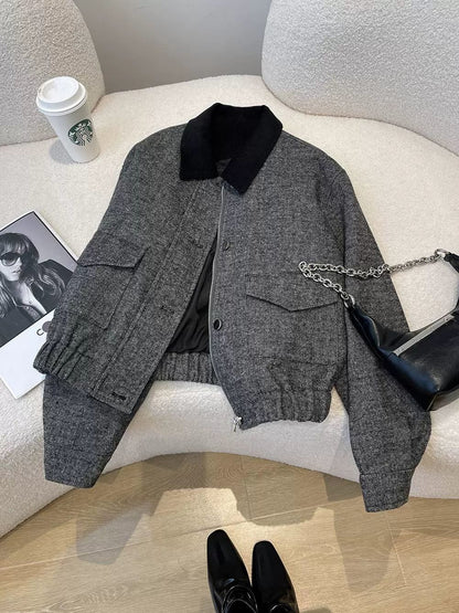 H3126 Korean style hoodie jacket