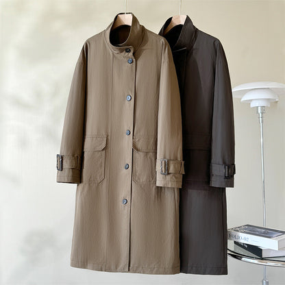 H3152 Textured trench coat