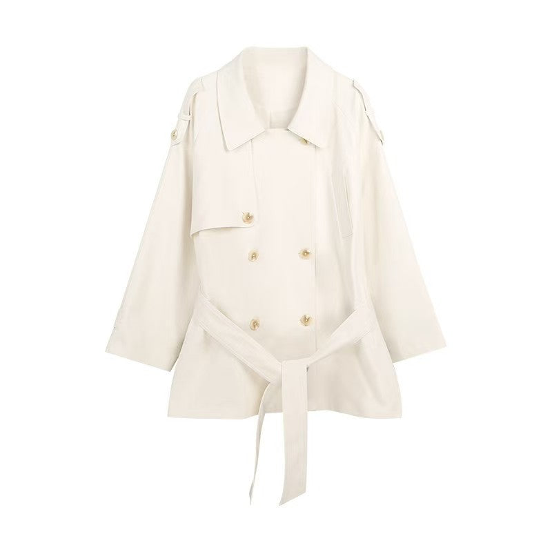 H3158 Textured trench coat