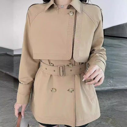 H3162 Textured trench coat