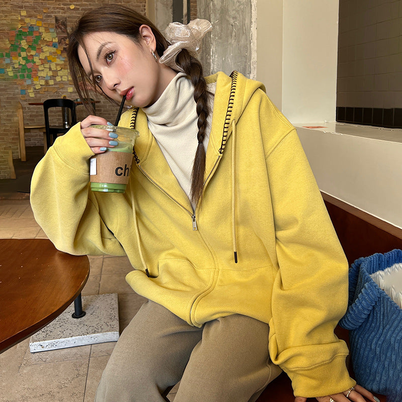H3264 Casual hoodie jacket