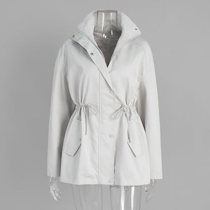 H3281 pure cotton trench coat jacket