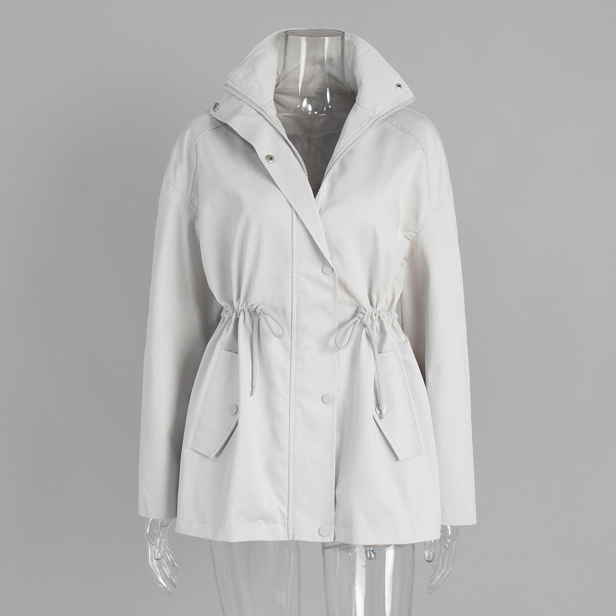 H3282 pure cotton trench coat jacket