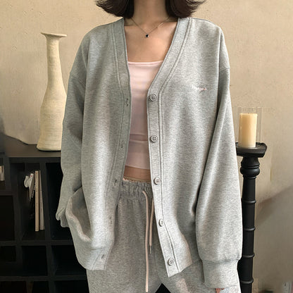 H3296 Loose-fitting sweatshirt jacket