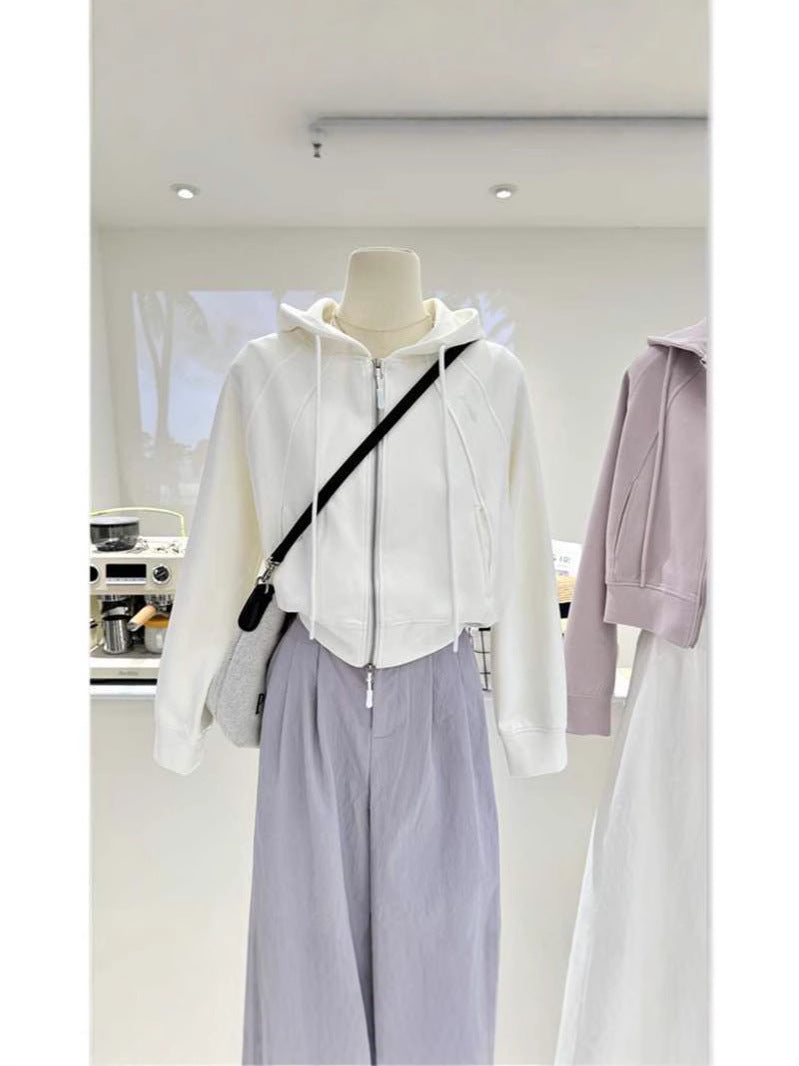 H3308 Loose-fitting sweatshirt jacket