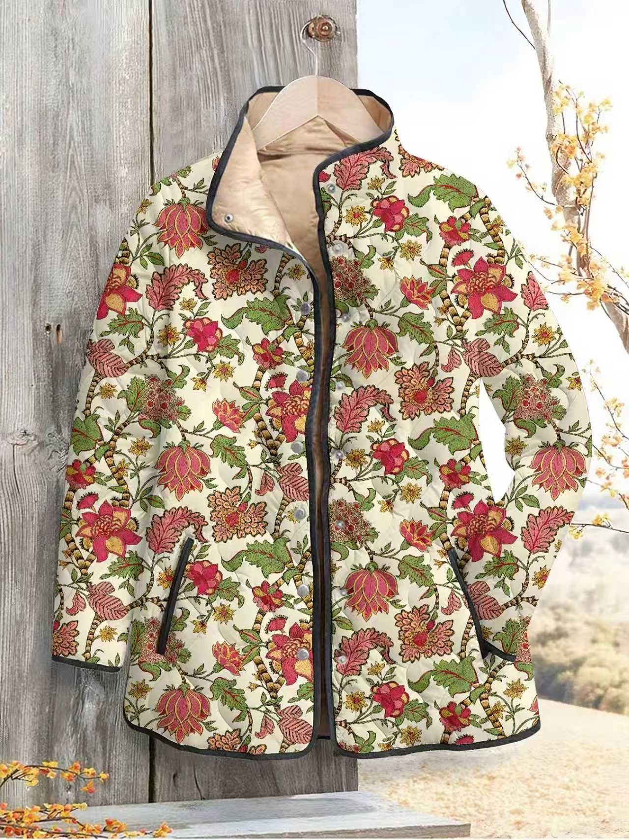 H3342 Warm cotton-padded coat