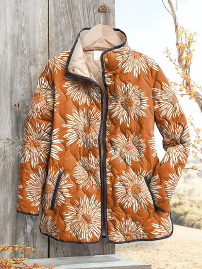 H3347 Warm cotton-padded coat