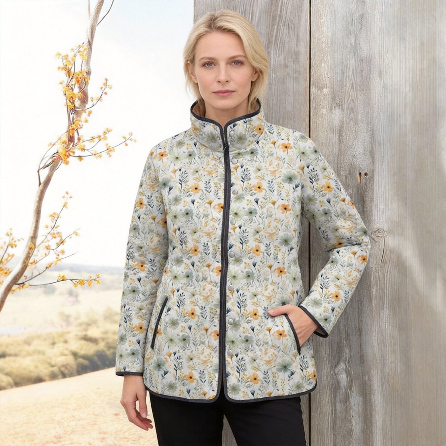 H3364 Warm cotton-padded coat
