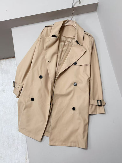 H3503 Suit collar trench coat