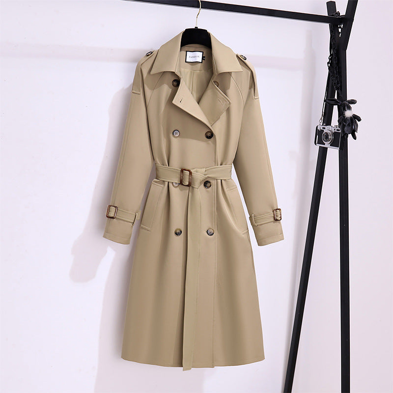 H3511 Suit collar trench coat