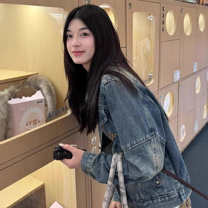 H3609 Women's denim jacket