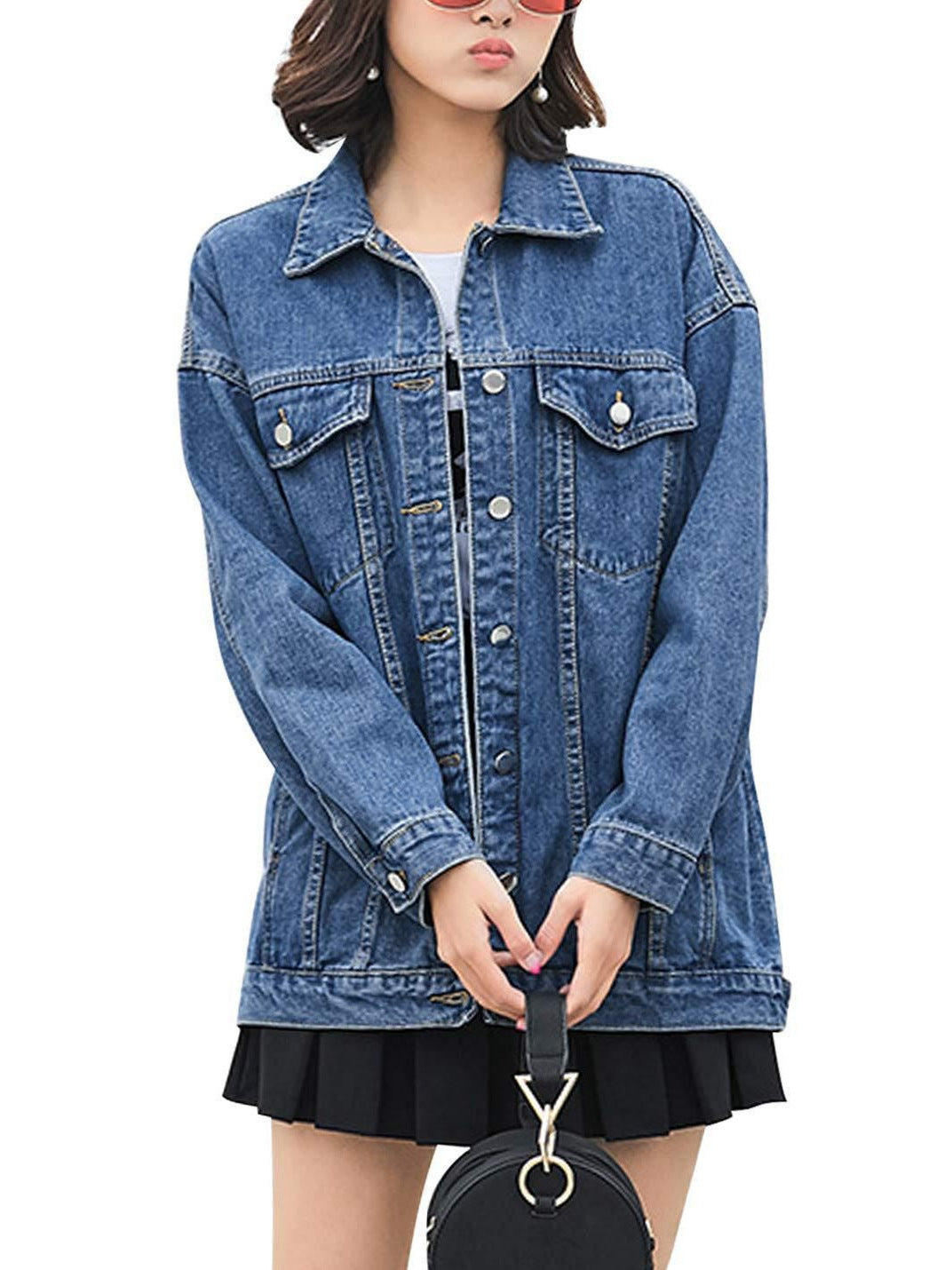H3614 Women's denim jacket
