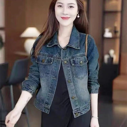 H3616 Women's denim jacket