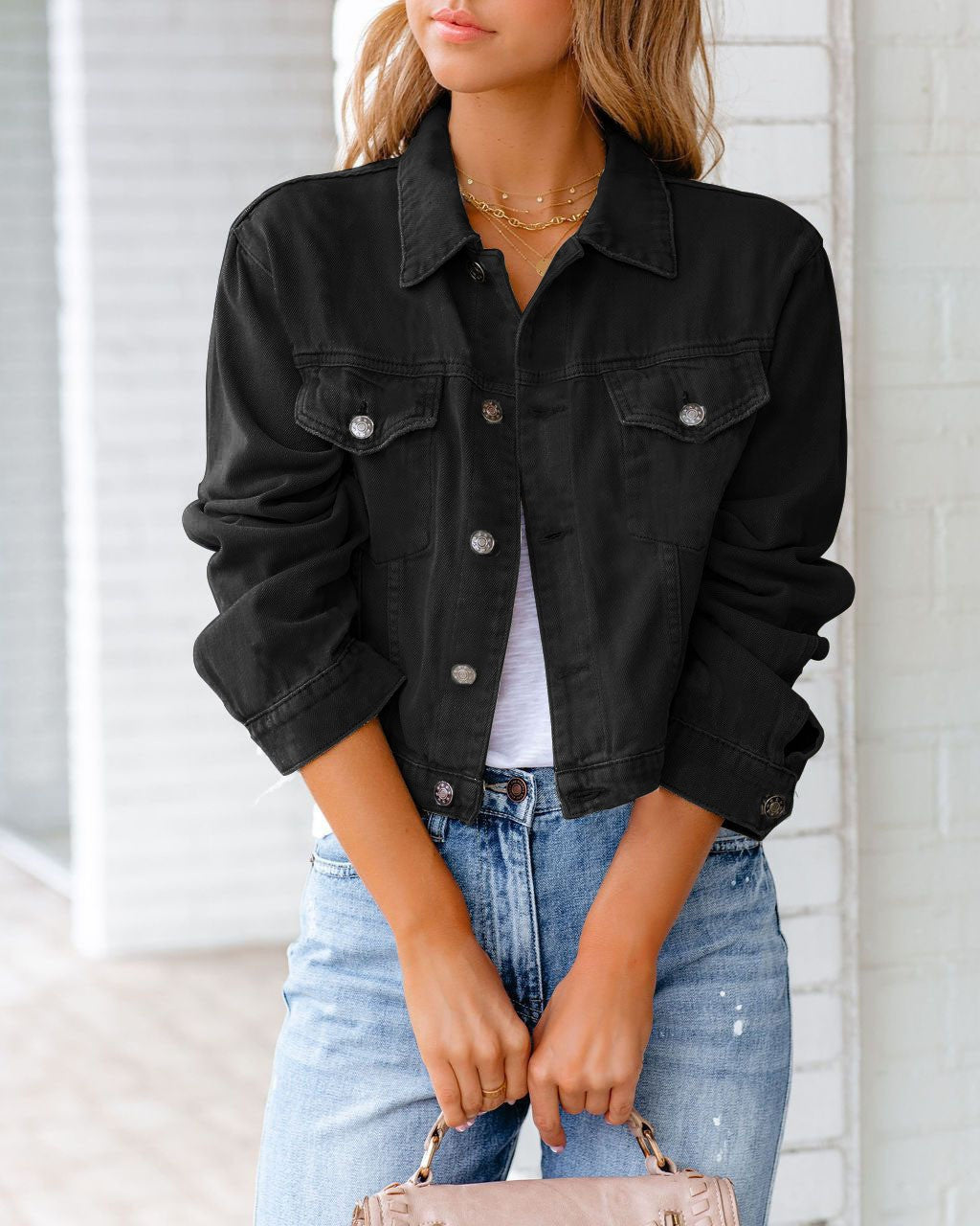 H3620 Women's denim jacket