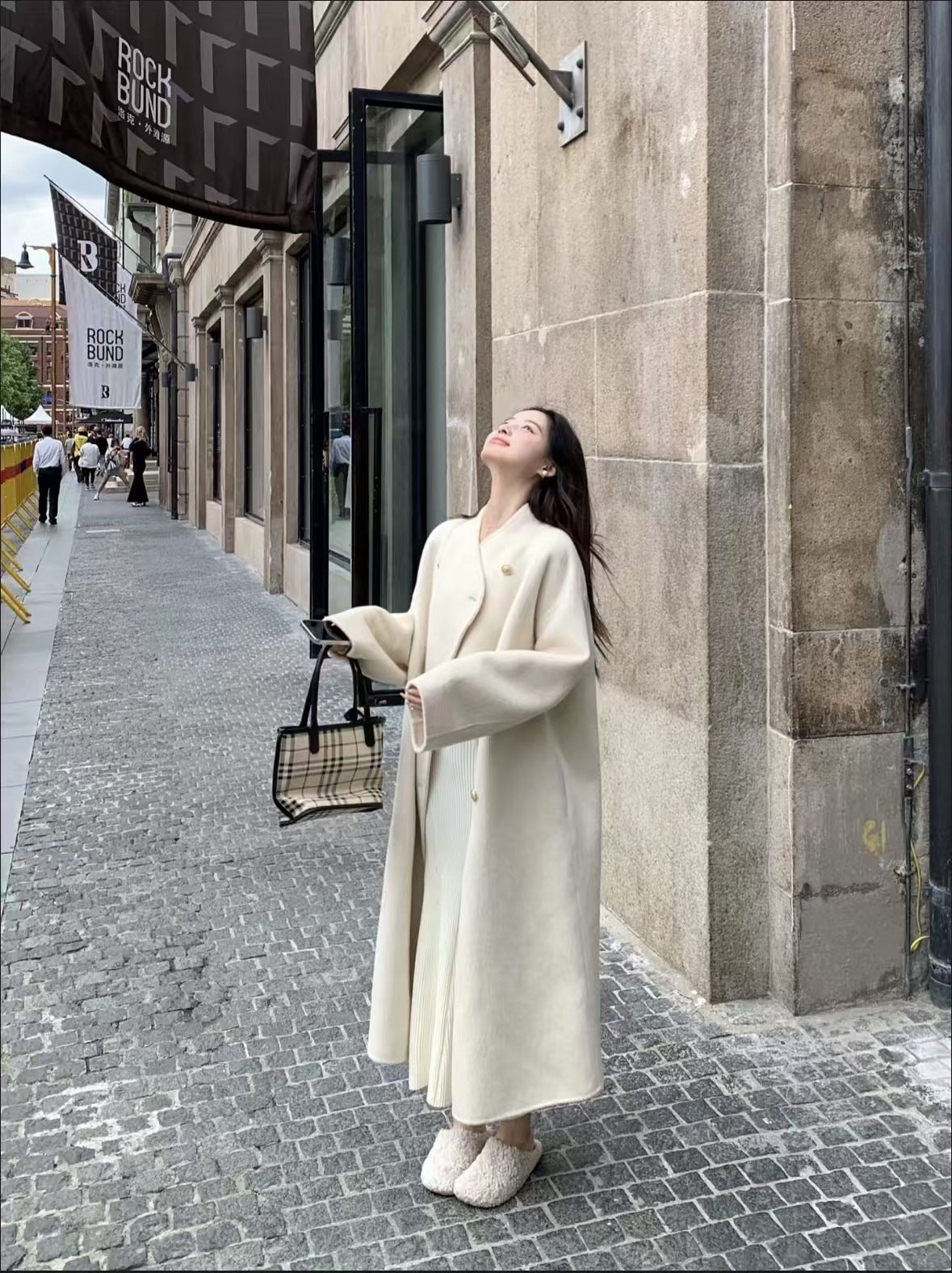 H3848 Women's cashmere coat