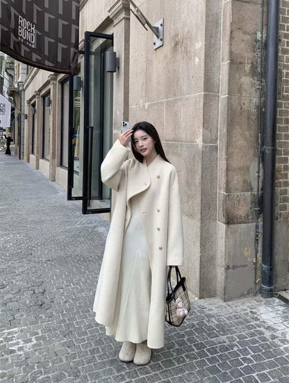 H3849 Women's cashmere coat