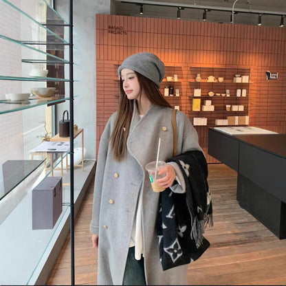 H3851 Women's cashmere coat