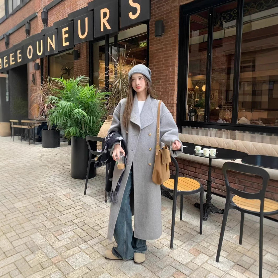 H3850 Women's cashmere coat