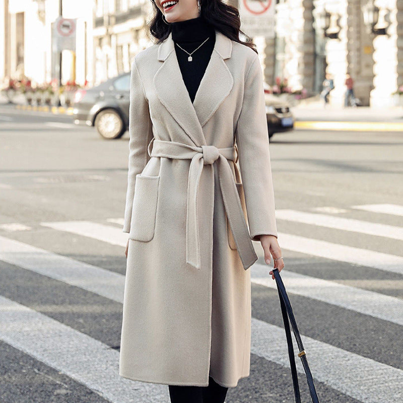 H3853 Women's cashmere coat