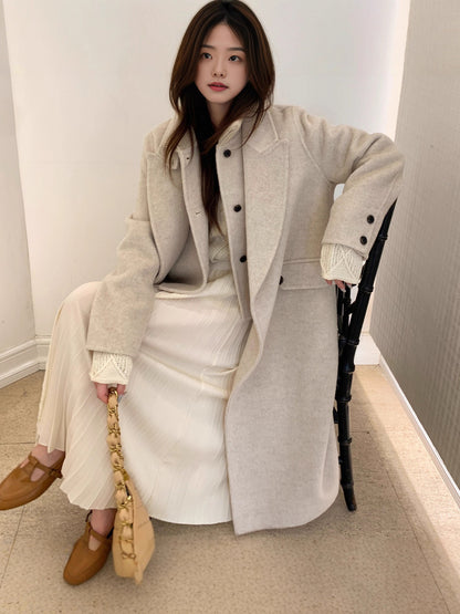 H3858 Women's cashmere coat