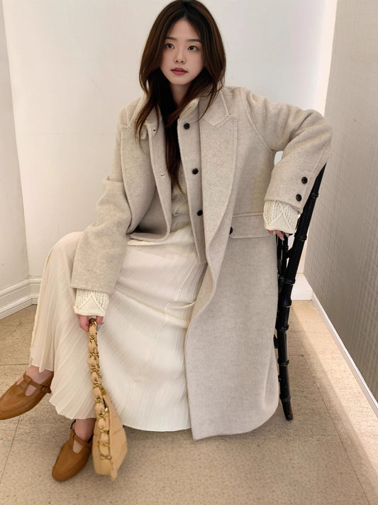 H3859 Women's cashmere coat